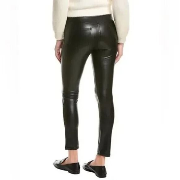 J. McLaughlin Hastings High Waist Vegan Leather Pants in Black Size 8 - Picture 2 of 12